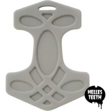 Helles Teeth Teether - Mjolnir / Thor's Hammer - Grey