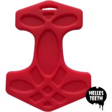 Helles Teeth Teether - Mjolnir / Thor's Hammer - Red