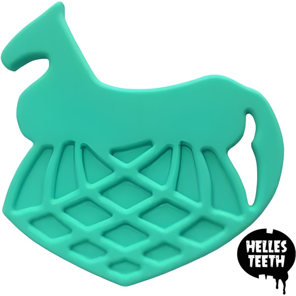 Helles Teeth Teether - Sleipnir / Odin's Steed Viking - Glacial Green 1 Helles Teeth Teether - Sleipnir / Odin's Steed Viking - Glacial Green