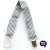 Helles Teeth Striped Attacher Ribbon - Black and White