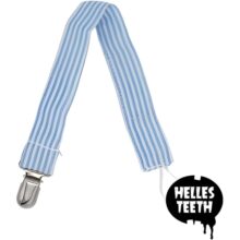 Helles Teeth Striped Attacher Ribbon - Blue and White
