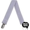 Helles Teeth Striped Attacher Ribbon - Purple and White