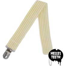 Helles Teeth Striped Attacher Ribbon - Yellow and White