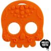 Helles Teeth Teether - Sugar Skull - Orange