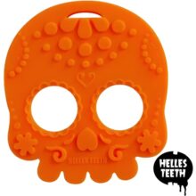Helles Teeth Teether - Sugar Skull - Orange