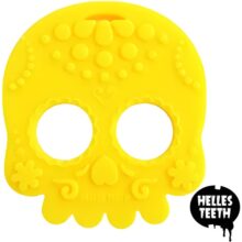 Helles Teeth Teether - Sugar Skull - Yellow