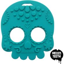 Helles Teeth Teether - Sugar Skull - Teal