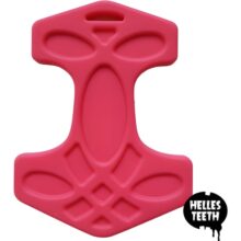 Helles Teeth Teether - Mjolnir / Thor's Hammer - Pink