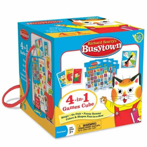 Richard Scarrys Busy Town Travel Cube - 4 Games