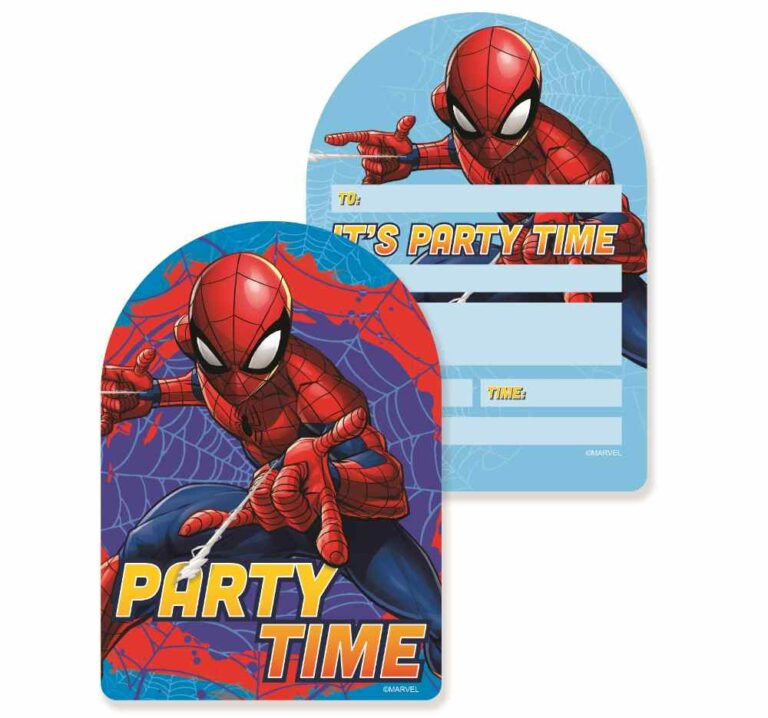Spiderman Invitations 8 Pack Thomas Online