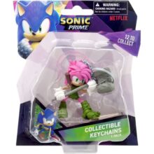 Sonic Prime Collectable Keychain Amy Rose 3D Keyring