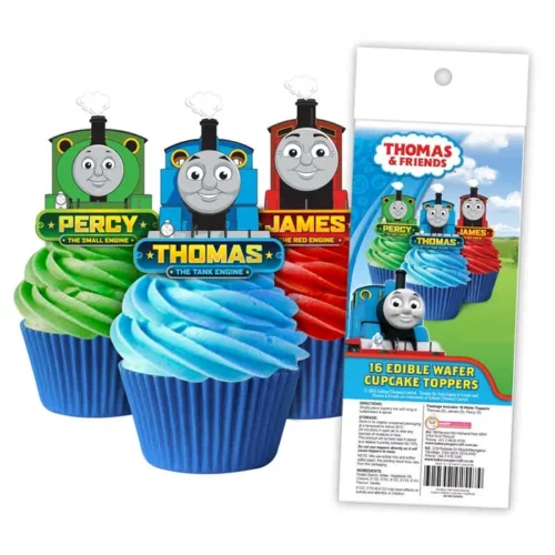 Thomas and Friends Edible Wafer Cupcake Toppers 16 Pack