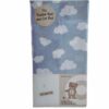 Clouds Fitted Cot Sheet Set - Blue