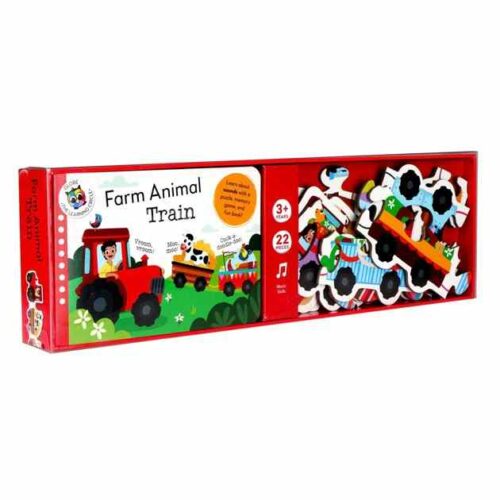 Learning Trains Book And Jigsaw Animal Train