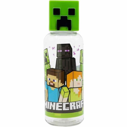 Minecraft Drink Bottle 3D Figurine Topper 560Ml