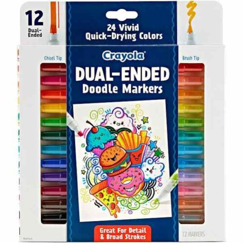 Crayola Doodle And Draw Markers Dual Ended 12 Pack