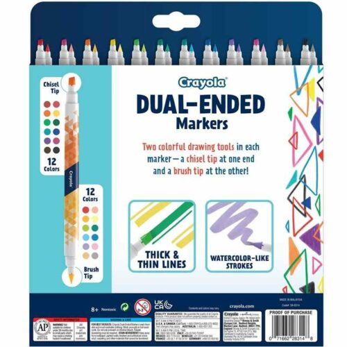 Crayola Doodle And Draw Markers Dual Ended 12 Pack2