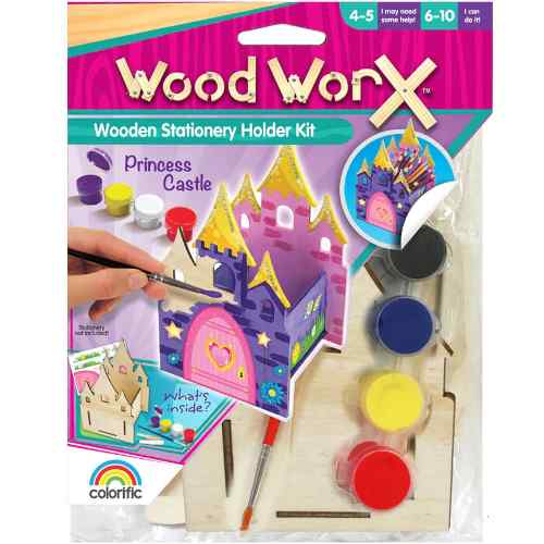 Wood Worx Stationery Holder Princess Castle