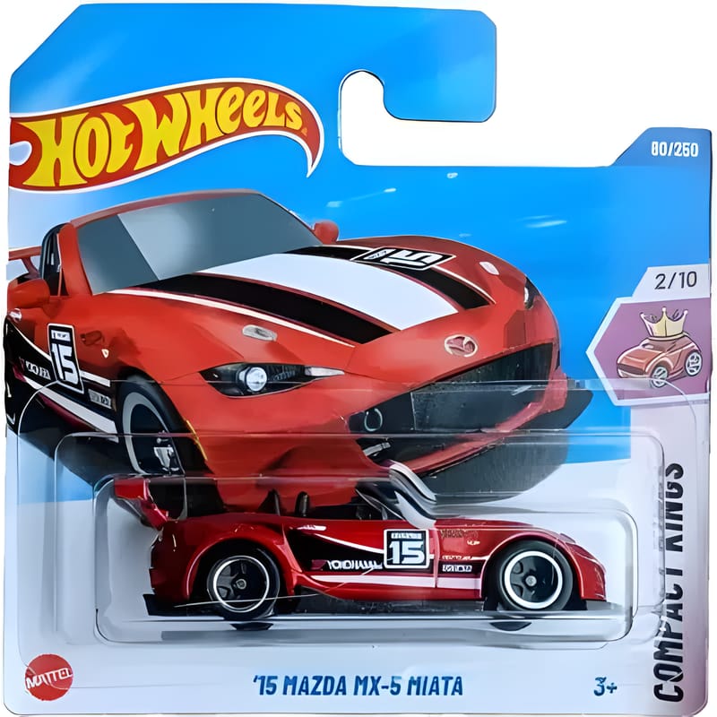 Hot Wheels 1.64 Car - Compact Kings - 15 Mazda MX-5 Miata 1 Hot Wheels 1.64 Car - Compact Kings - 15 Mazda MX-5 Miata