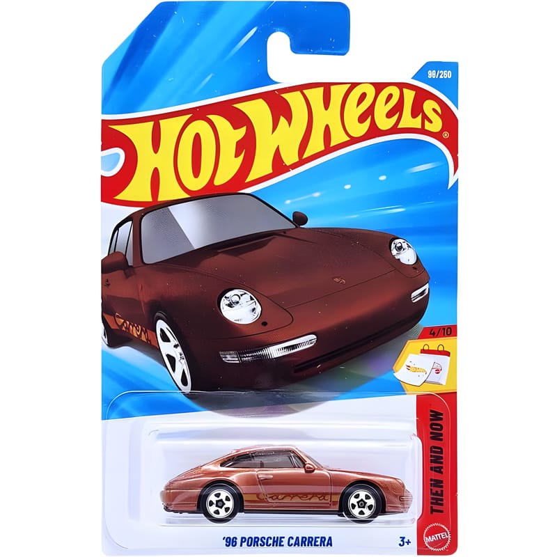 Hot Wheels 1.64 Car Then and Now- 96 Porsche Carrera 1 Hot Wheels 1.64 Car Then and Now- 96 Porsche Carrera
