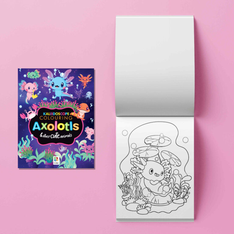 Kaleidoscope Colouring Kit - Axolotls - Thomas Online