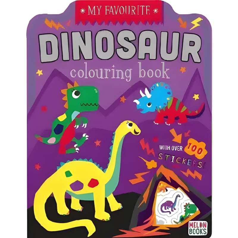 My Favourite Colouring Book with Stickers Dinosaur 1 My Favourite Colouring Book with Stickers Dinosaur