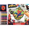Marvel Spiderman Colour By Numbers Book with 12 Markers
