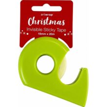 Artwrap Invisible Sticky Tape 20m Green Dispenser