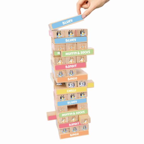 Bluey Wooden Tumbling Tower - Image 4