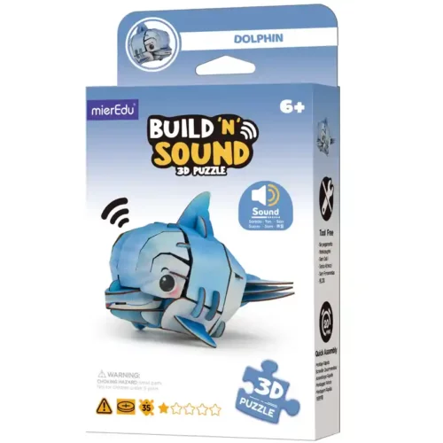 MierEdu Build 'n' Sound 3D Puzzle - Dolphin