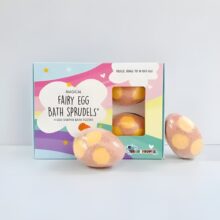 Bath Buddies Fairy Egg Bath Bombs 4 Pack – Kids Bath Bombs with Surprise Toy