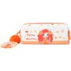 Emma Memma Pencil Case with Pom Pom – Double Sided PVC Zip Pencil Case