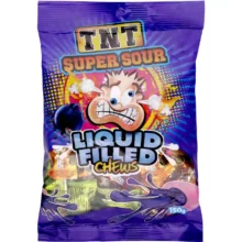 TNT Super Sour Liquid Filled Chews 150g