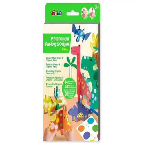 Avenir Watercolour Painting and Origami - Dino