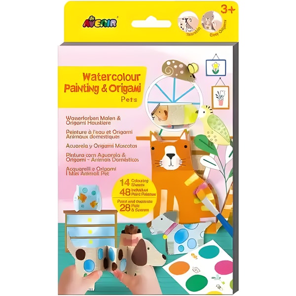 Avenir Watercolour Painting and Origami Pets Craft Kit 1 Avenir Watercolour Painting and Origami Pets Craft Kit