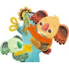 Avenir Scratch Fuzzy Koalas and Kangaroos Craft Kit