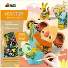 Avenir Scratch Fuzzy Koalas and Kangaroos Craft Kit