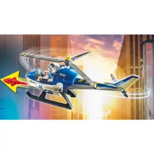 Playmobil Helicopter Pursuit Runaway Van - Image 4