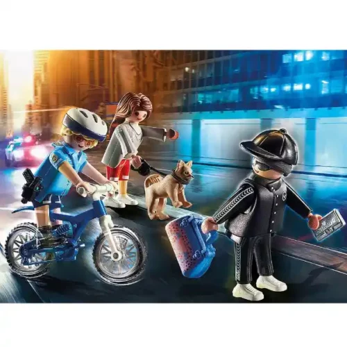 Playmobil Police Bicycle With Thief - Image 2