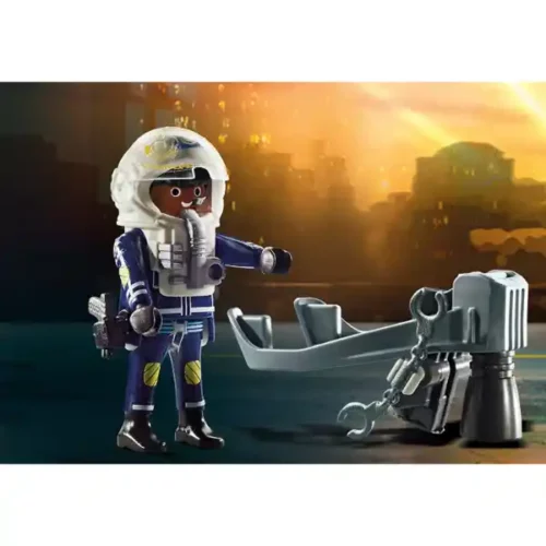 Playmobil Police Jet Pack With Boat - Image 4