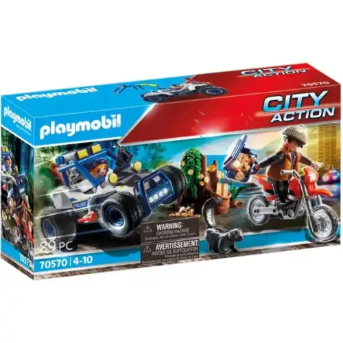 Playmobil Police Off Road Car and Thief