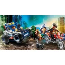 Playmobil Playset - Police Off Road Car and Thief - Image 3