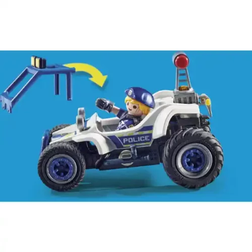 Playmobil Police Off Road Car and Thief - Image 5