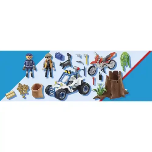 Playmobil Police Off Road Car and Thief - Image 6