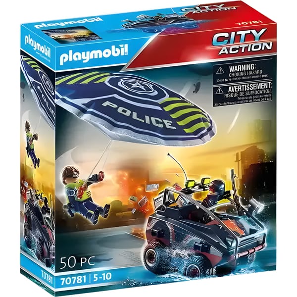 Playmobil Playset - Police Parachute Amphibious Vehicle 1 Playmobil Playset - Police Parachute Amphibious Vehicle