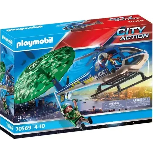 Playmobil Playset - Police Parachute Search 1 Playmobil Playset - Police Parachute Search