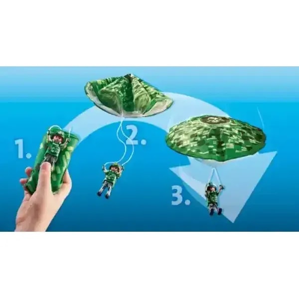 Playmobil Playset - Police Parachute Search 2 Playmobil Playset - Police Parachute Search - Image 2
