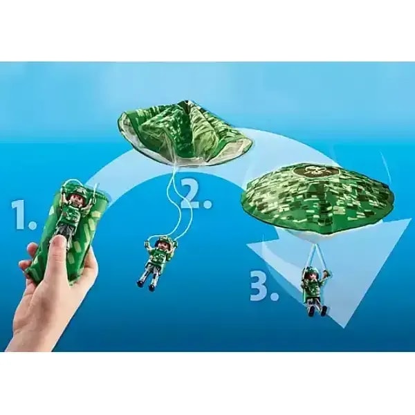 Playmobil Playset - Police Parachute Search 4 Playmobil Playset - Police Parachute Search - Image 4