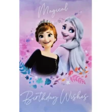 Disney Frozen Birthday Card - Elsa and Anna