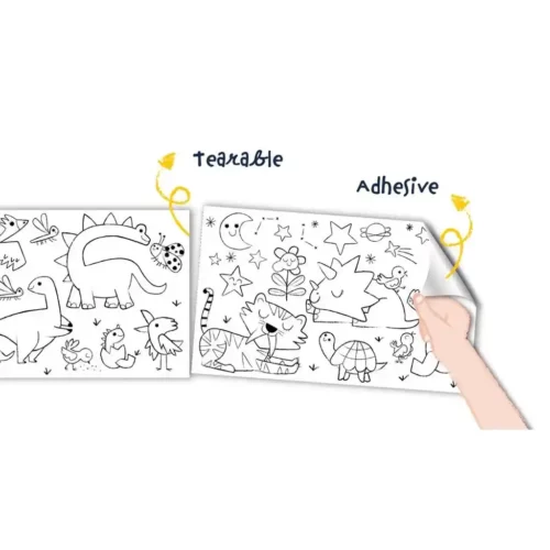 Haku Yoka Colouring Roll Kit Dino World - Image 6